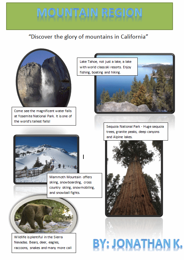 California Regions Lesson Plan