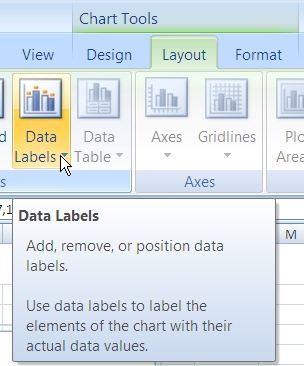 Move data labels outside