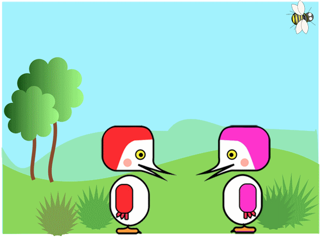 speech bubbles birds