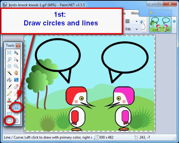 How to make speech bubbles on photos