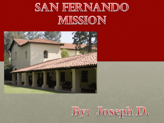 California Missions PowerPoint 1