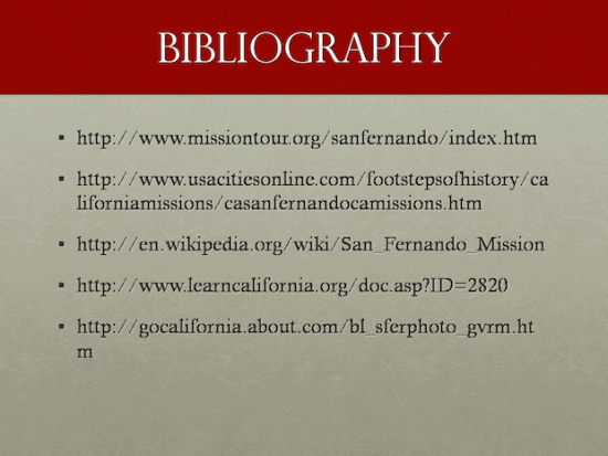 California Missions Bibliography
