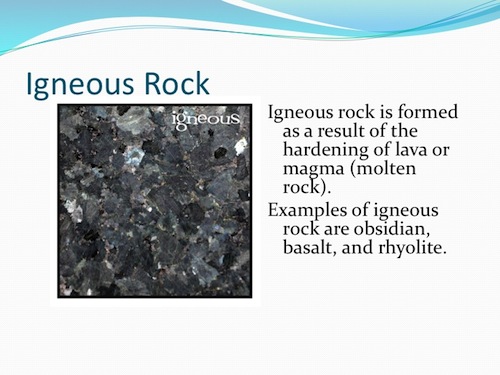 PowerPoint Igneous Rock slide.
