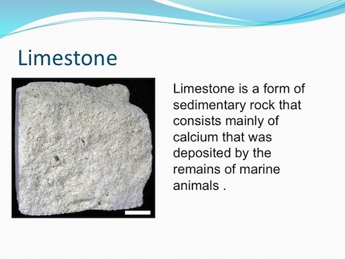 PowerPoint Limestone Rock slide.