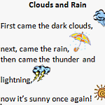 clouds and rain writing practice