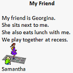 First Grade Writing Lesson - My Friend