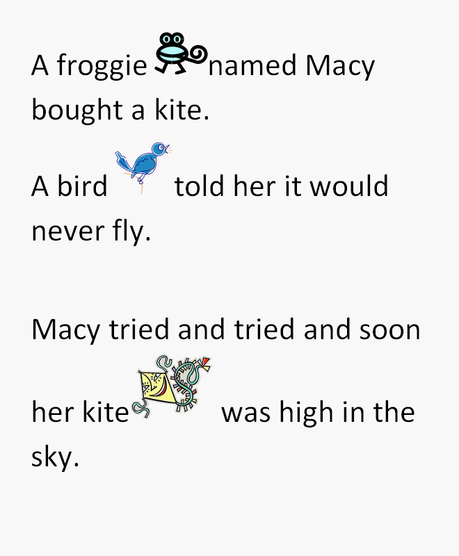 First Grade Writing Lesson - The Kite