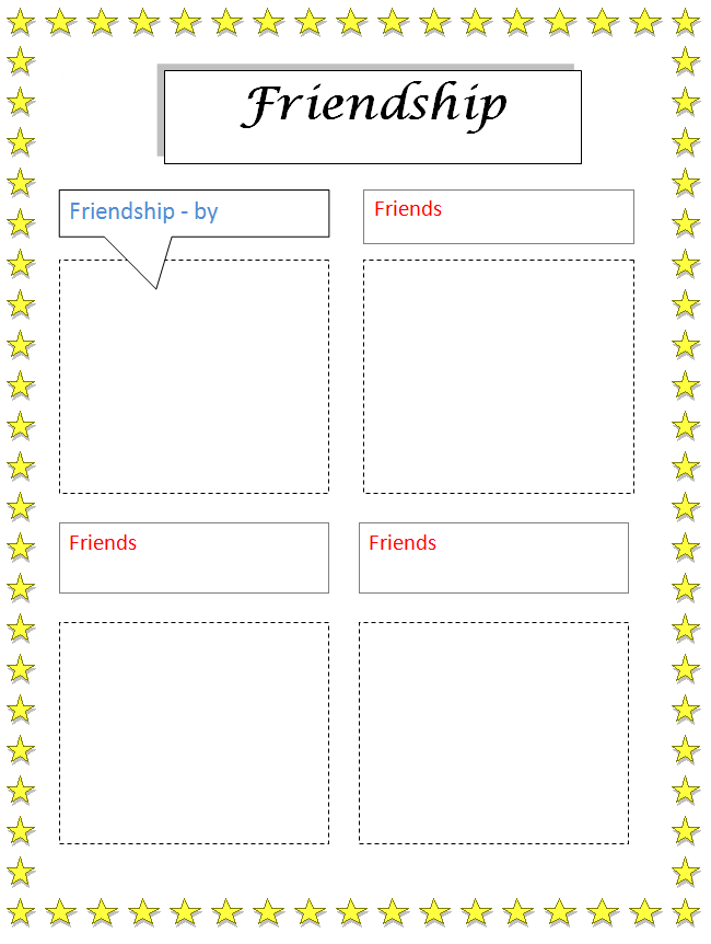 friendship poster sjl teacher professional development friend template