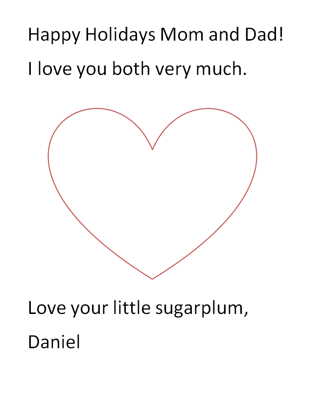 Happy Holidays Letter