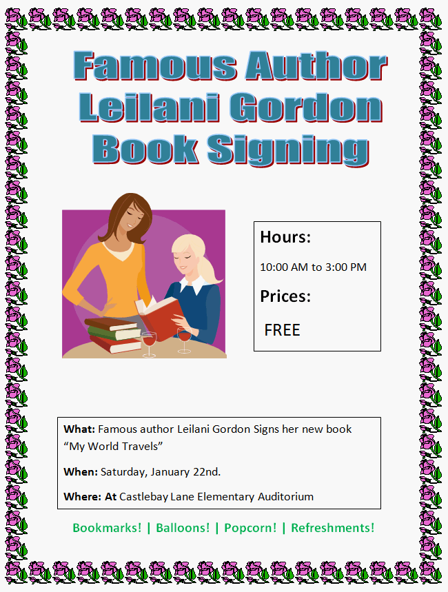 Let's Create - Famous Author Book Signing