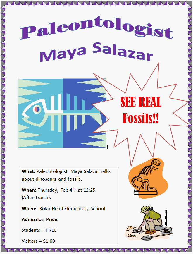 Lets' Create! Write an Ad - Paleontologist