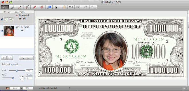 face on money