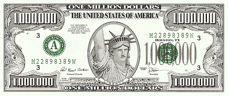 Million dollar bill