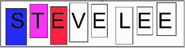 Step seven name blinkie activity