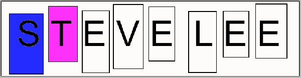Step six name blinkie activity