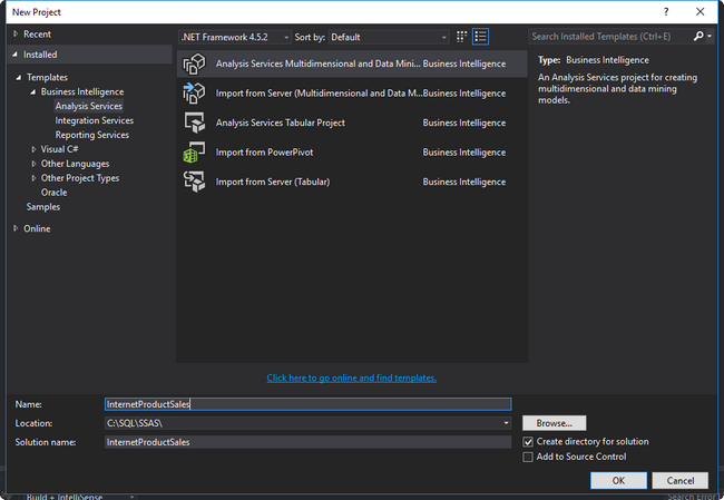SSAS Project Selection