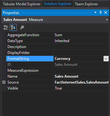 Format String in Cube SSAS