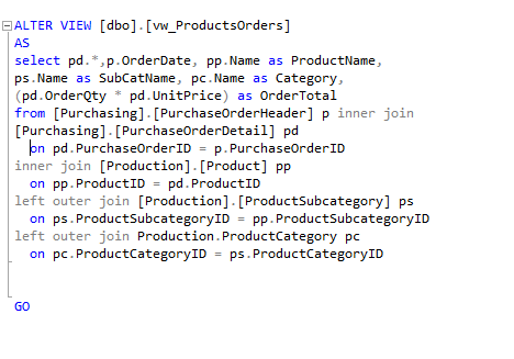 View Product Order Details