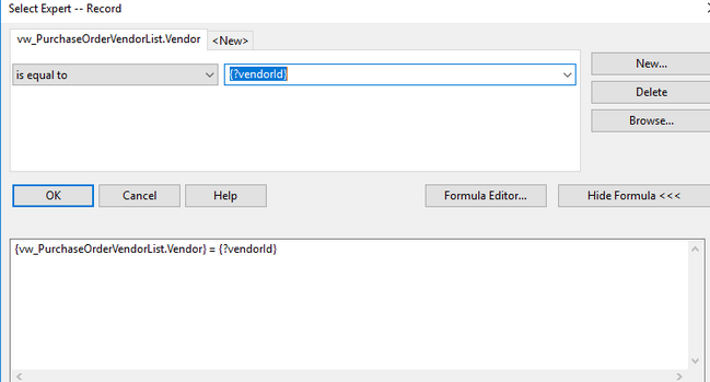 Selection Formula for Dynamic Data