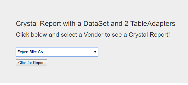 Website with DropDownList for Testing