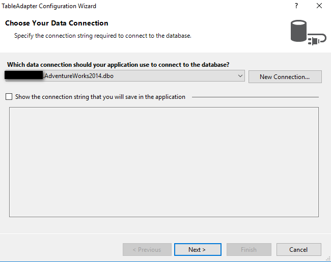 TableAdapter SQL Connection