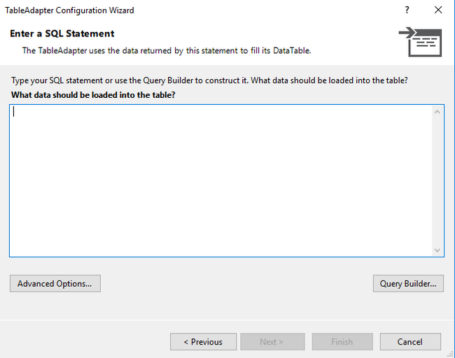 SQL Statement Window