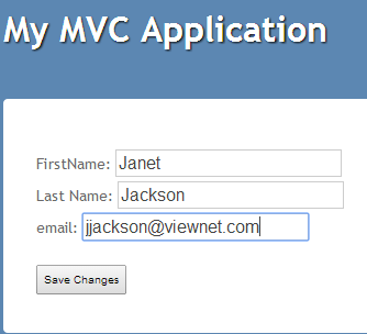 View Form for Insert